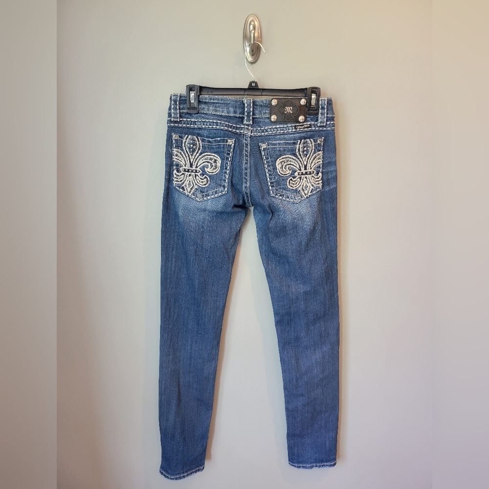 Miss Me Embellished Skinny Medium Wash Jeans 28